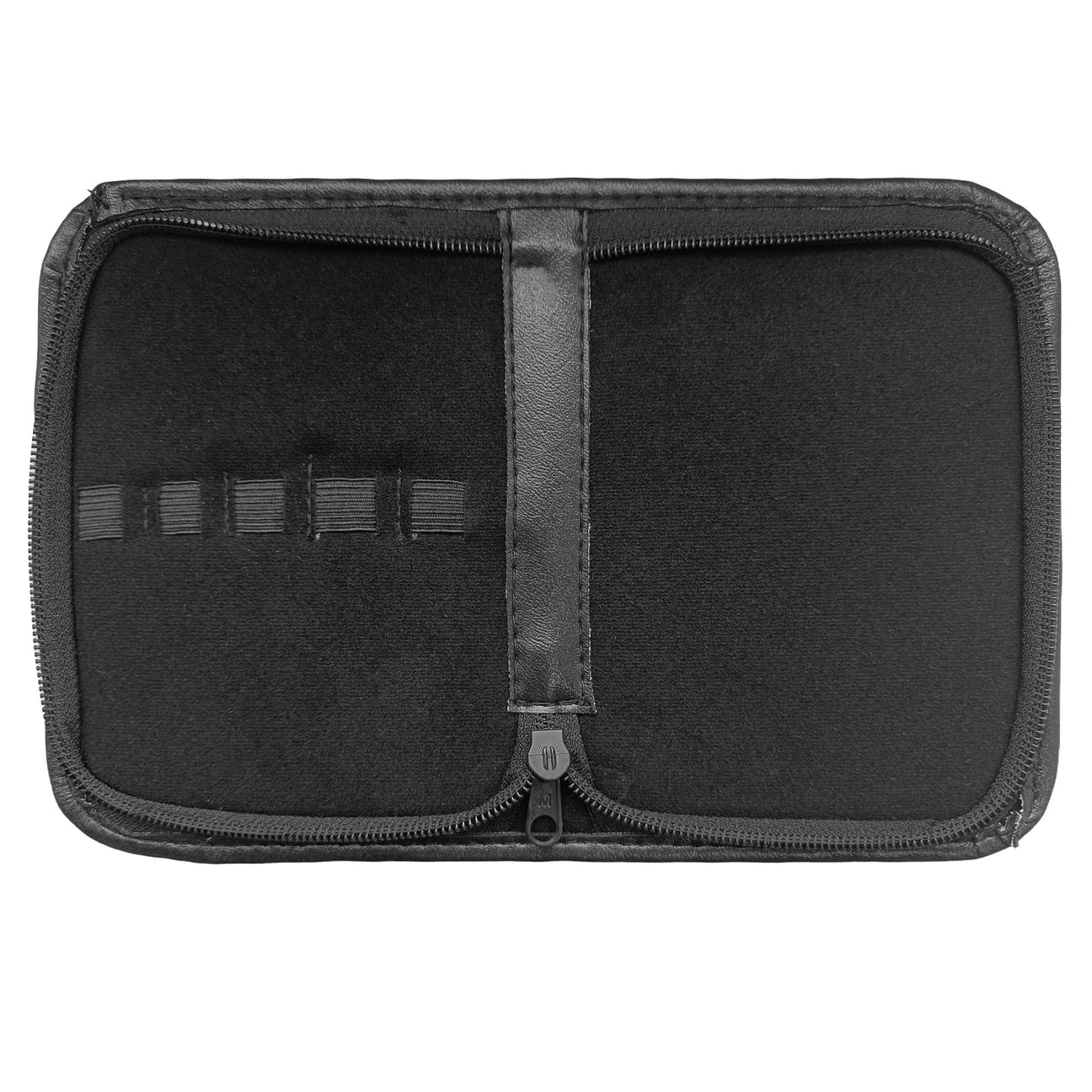 maniküre aufbewahrung Maniküre-Etui leer Kunstleder Schwarz – Universelle Aufbewahrungstasche mit Reißverschluss für Nagelpflege & Beauty-Instrumente (5 Fächer)